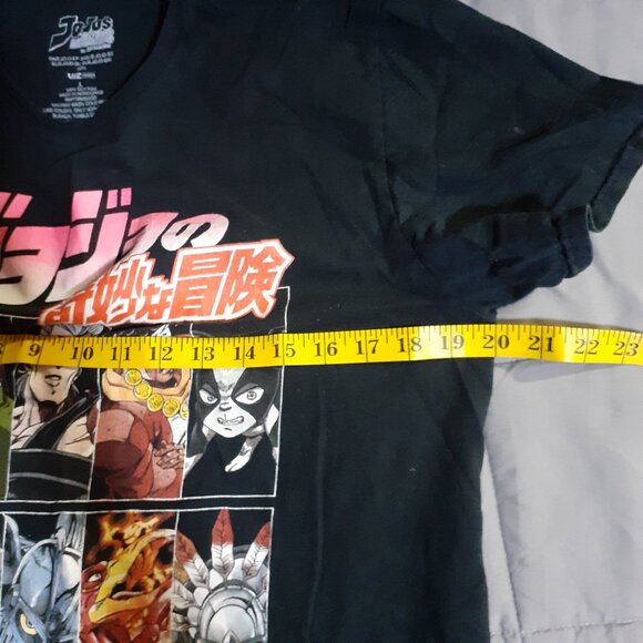 Jojo’s Bizarre Adventure Stardust Crusaders Black Anime T-Shirt Size L %100 Cott - Picture 8 of 9